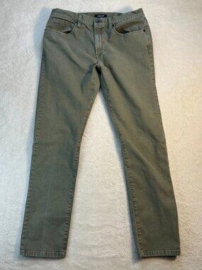 Proof Rover Pants Mens 33x32 Green Stretch Canvas Slim Fit Straight Leg Utility
